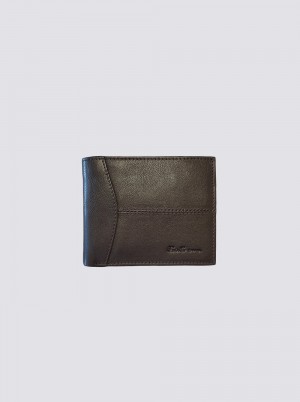 Ben Sherman Cooke Bill Fold Leather Wallets Brown | DNUVRYL-47