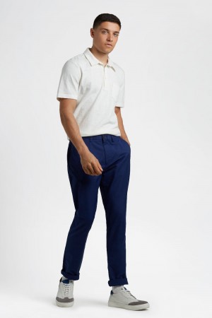 Ben Sherman Everyday Slim Fit Chino Pants Navy | HSCGLBY-75