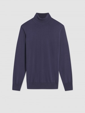 Ben Sherman Signature Roll Neck Knitwear Purple | WEVDASQ-27