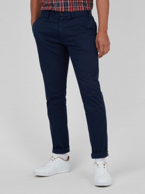 Ben Sherman Signature Skinny Stretch Chino Pants Navy | XULDRPQ-87