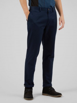 Ben Sherman Signature Slim Stretch Chino Pants Navy | LQZSPGW-74