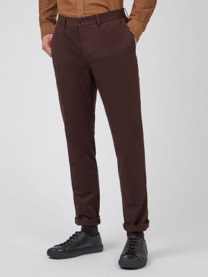 Ben Sherman Signature Slim Stretch Chino Pants Red | WHYXOFC-64