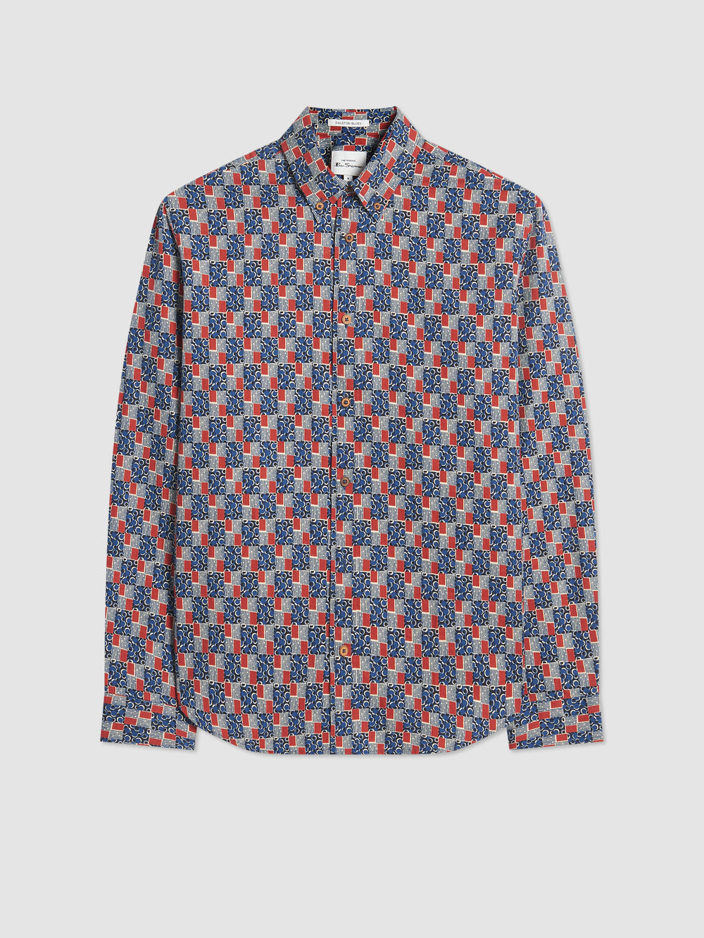 Ben Sherman 1950s Checkerboard Shirts Indigo | PWKLSNA-60