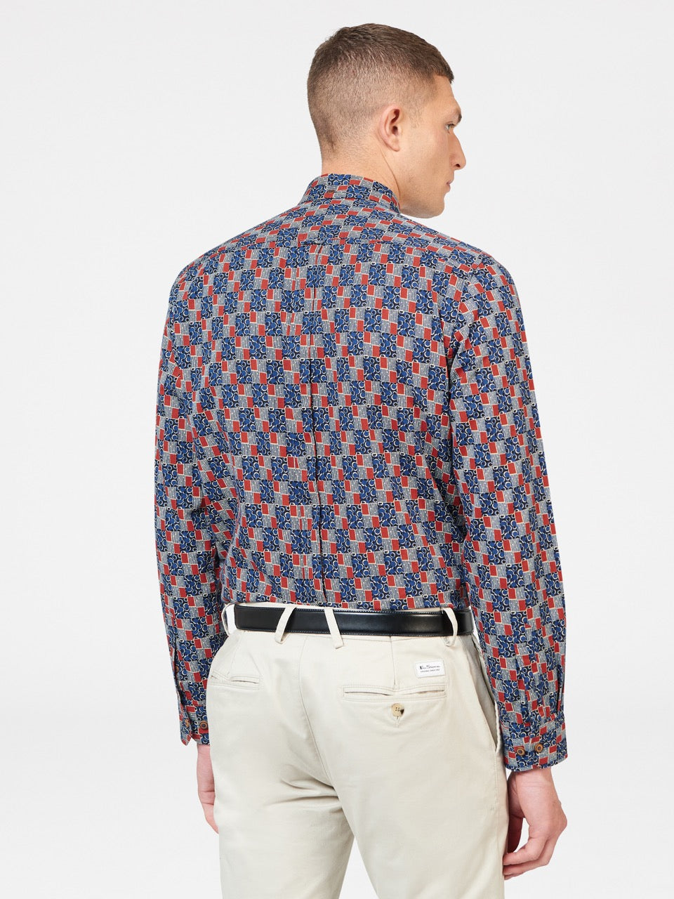 Ben Sherman 1950s Checkerboard Shirts Indigo | PWKLSNA-60