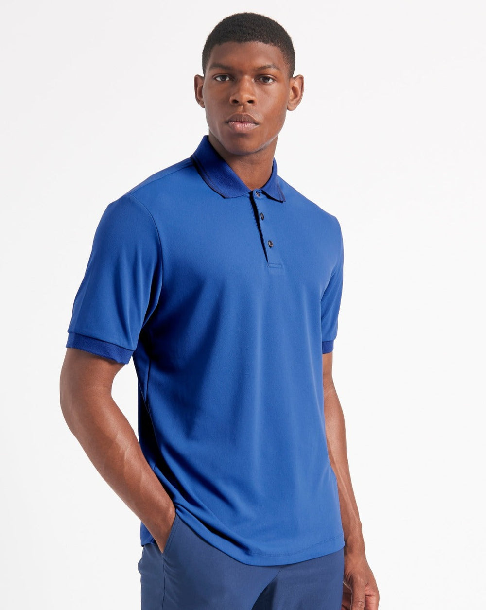 Ben Sherman 360 Motion Stretch Polo Shirts Blue / Royal | SOIELVD-74