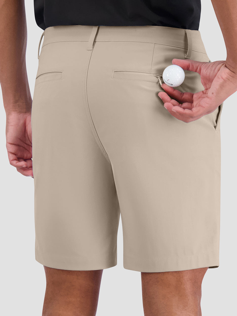 Ben Sherman 4Way Stretch Tech Shorts Khaki | QFRGBOD-91