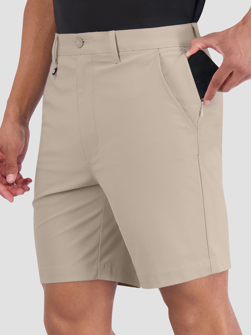 Ben Sherman 4Way Stretch Tech Shorts Khaki | QFRGBOD-91