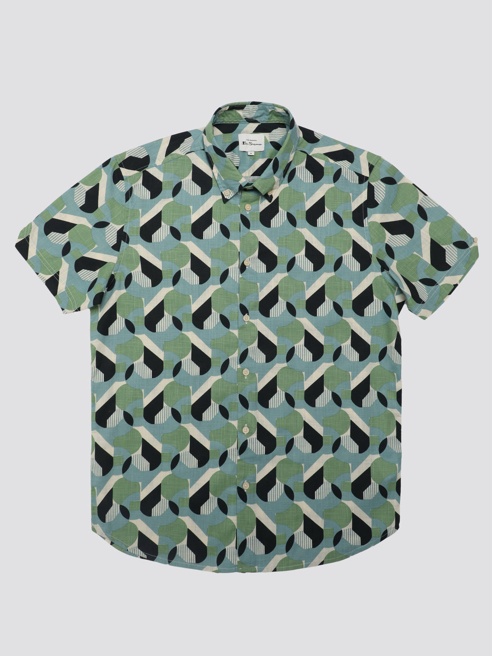 Ben Sherman Art Deco Shirts Green | KJRHTSB-32