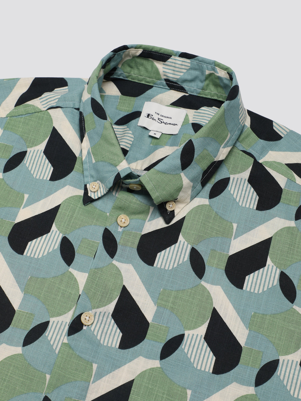 Ben Sherman Art Deco Shirts Green | KJRHTSB-32