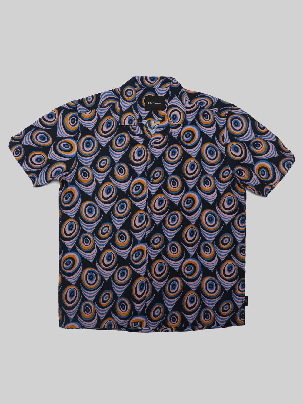 Ben Sherman B by Ben Sherman Psychedelic Print Shirts Purple | EHDJTWQ-52