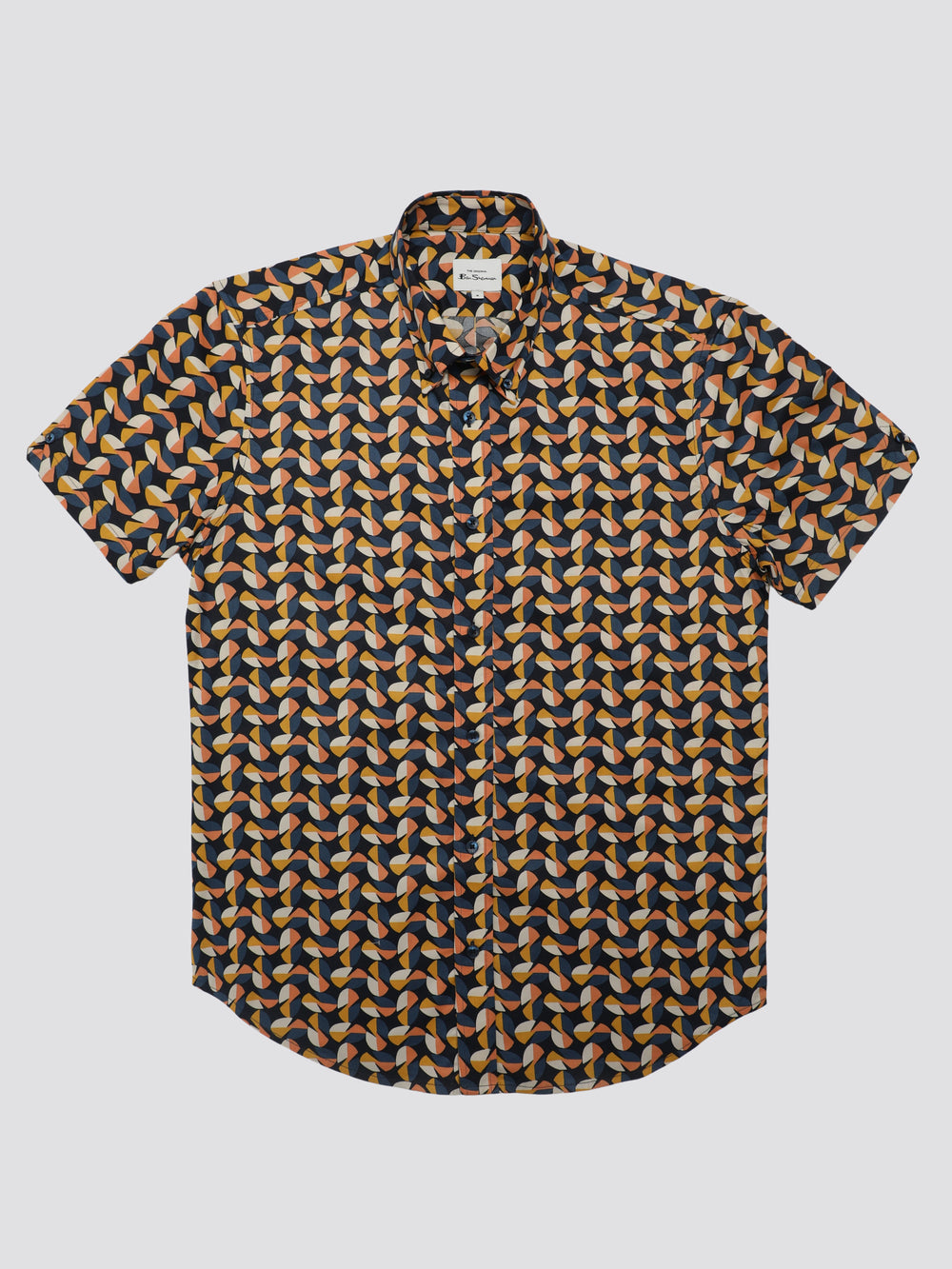 Ben Sherman Bahaus Geo Shirts Yellow | WKMDXNL-65