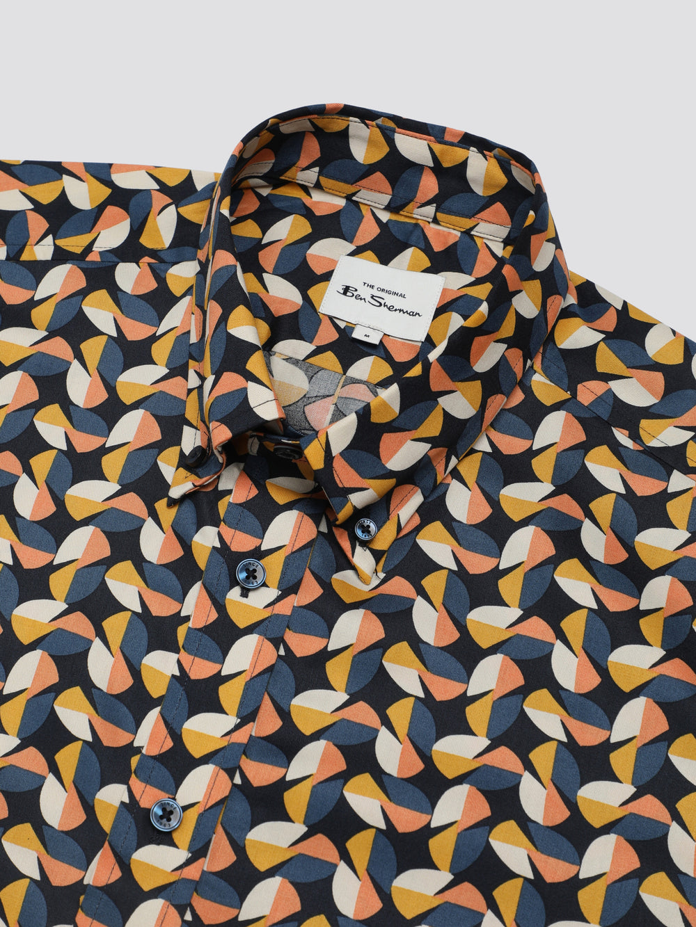 Ben Sherman Bahaus Geo Shirts Yellow | WKMDXNL-65