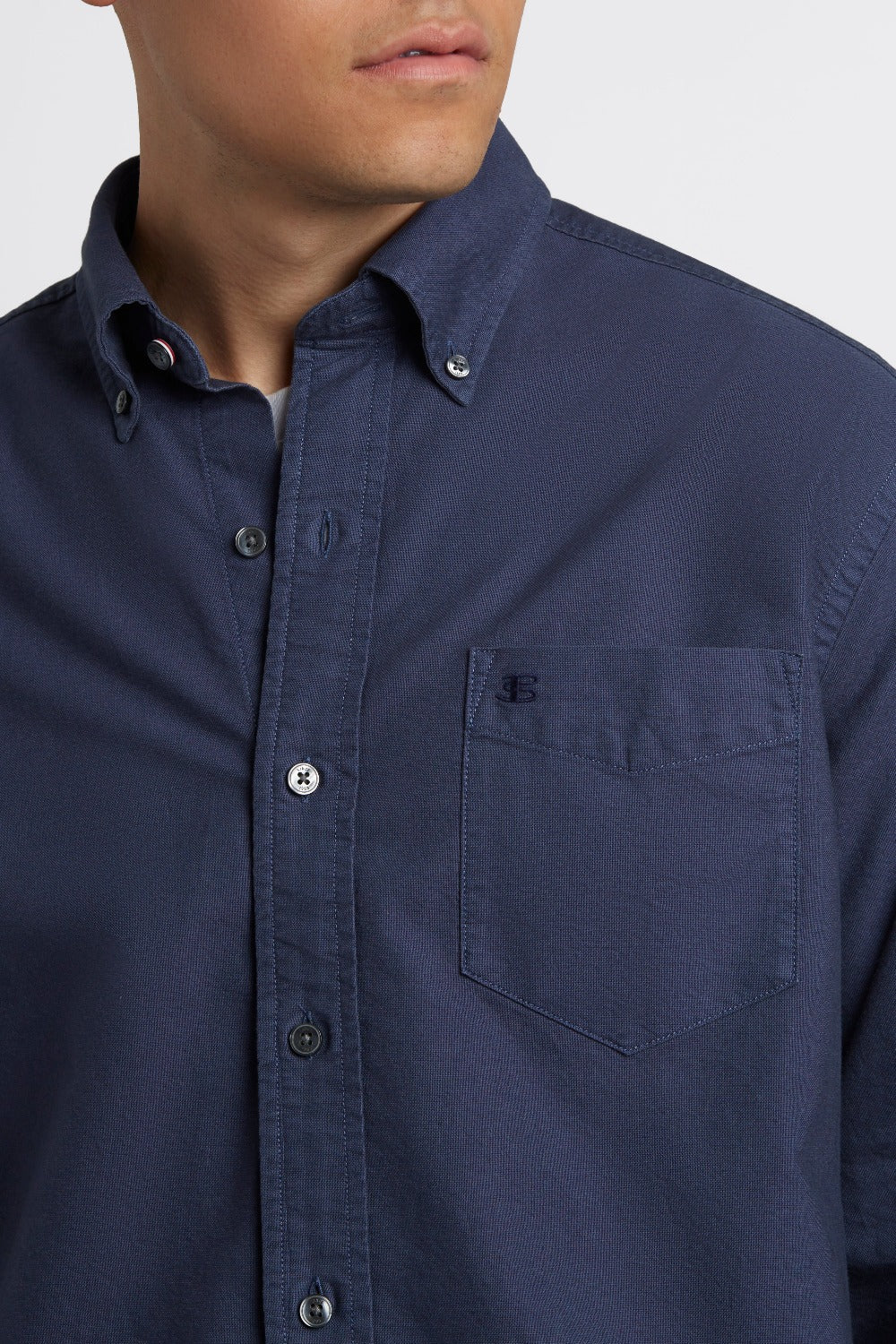 Ben Sherman Beatnik Oxford Garment Dye Shirts Indigo | UWDXFLJ-54