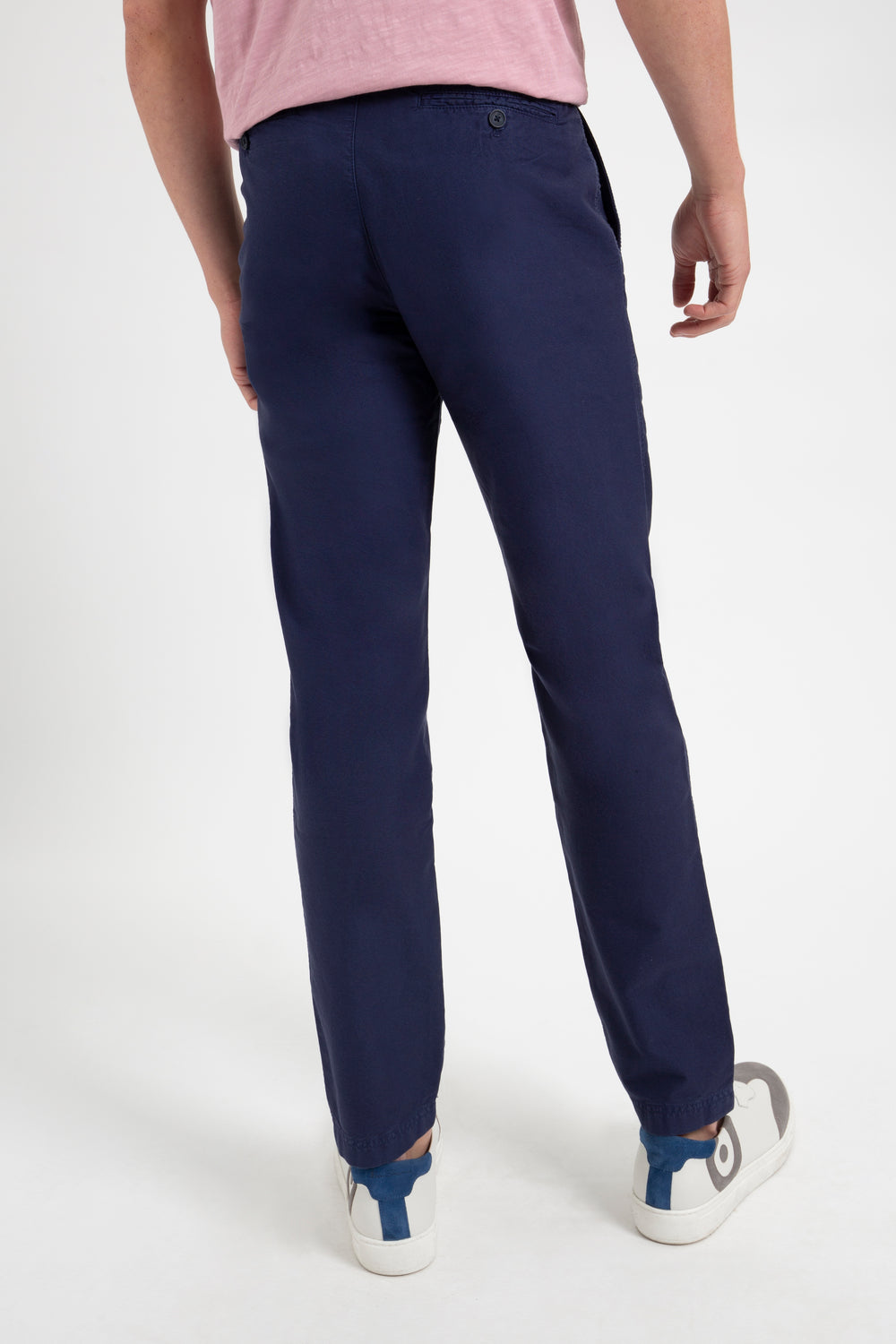 Ben Sherman Beatnik Oxford Slim Taper Garment Dye Chino Pants Navy | SZGLOQU-29