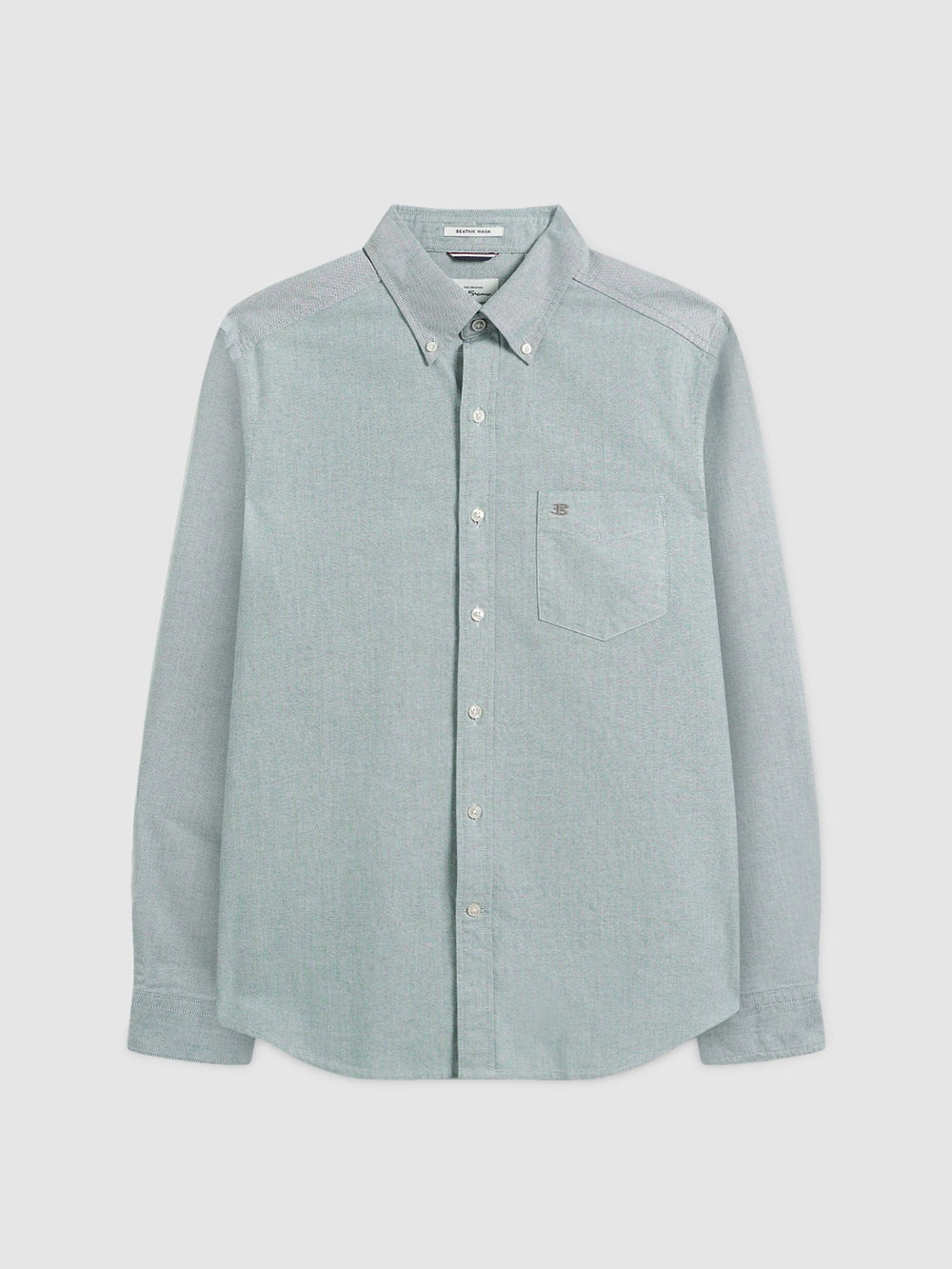 Ben Sherman Beatnik Wash Long-Sleeve Shirts Green | TUYHBCW-43