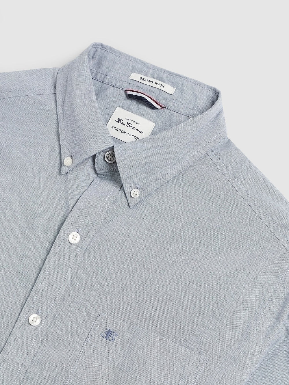 Ben Sherman Beatnik Wash Long-Sleeve Shirts Navy | CNWLSHO-53