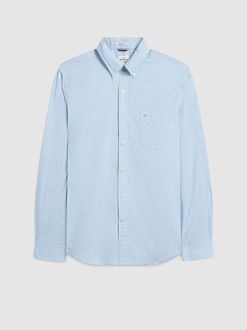 Ben Sherman Beatnik Wash Long-Sleeve Shirts Blue | SAKVLJF-72