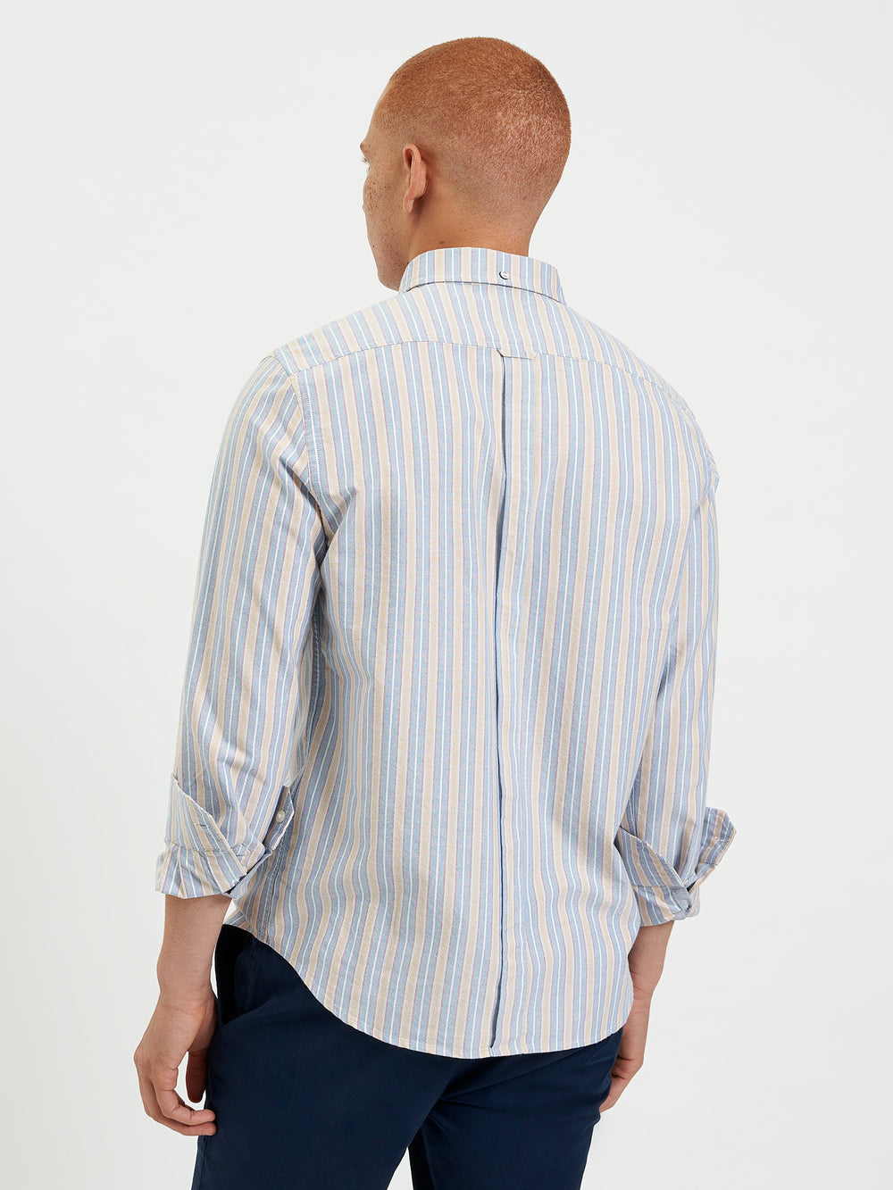 Ben Sherman Brighton Oxford Organic Shirts Blue Multicolor | LROFTXQ-76