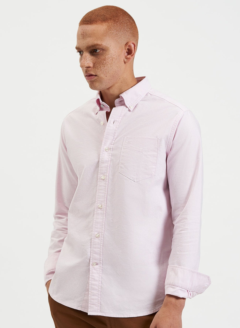 Ben Sherman Brighton Oxford Organic Shirts Pink | TYNKZMV-17