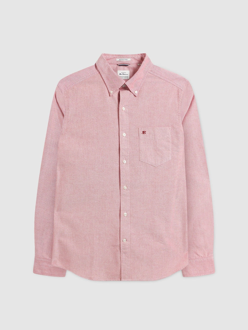 Ben Sherman Brighton Oxford Organic Shirts Light Red | JONWKVH-08