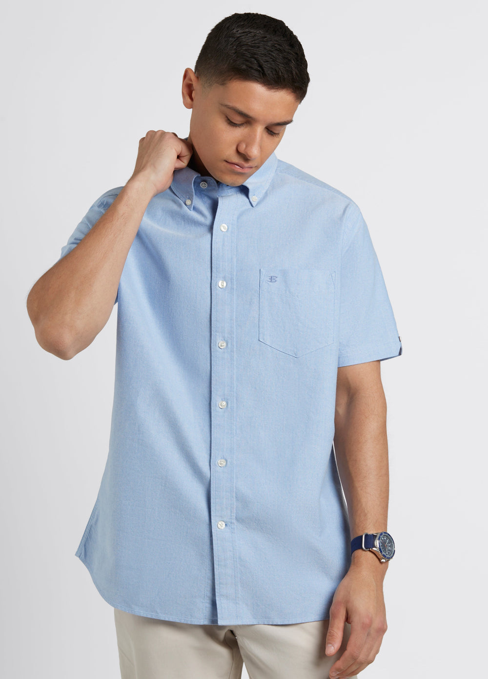 Ben Sherman Brighton Oxford Organic Shirts Blue | TOWYMIA-65