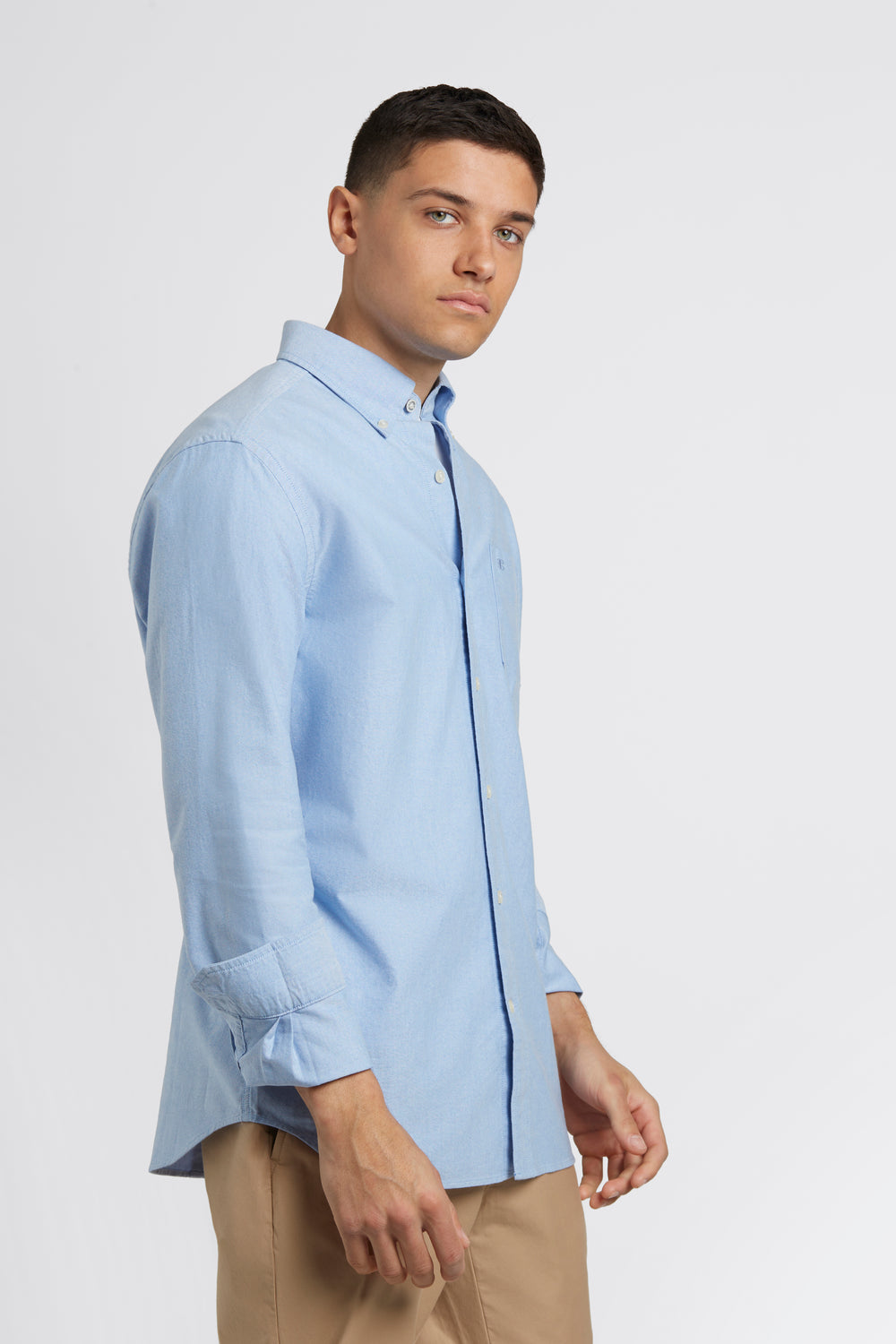 Ben Sherman Brighton Oxford Organic Shirts Blue | QIBTJSK-76