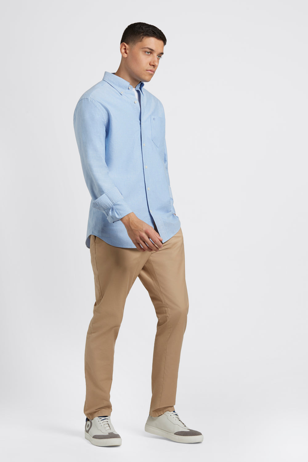 Ben Sherman Brighton Oxford Organic Shirts Blue | QIBTJSK-76