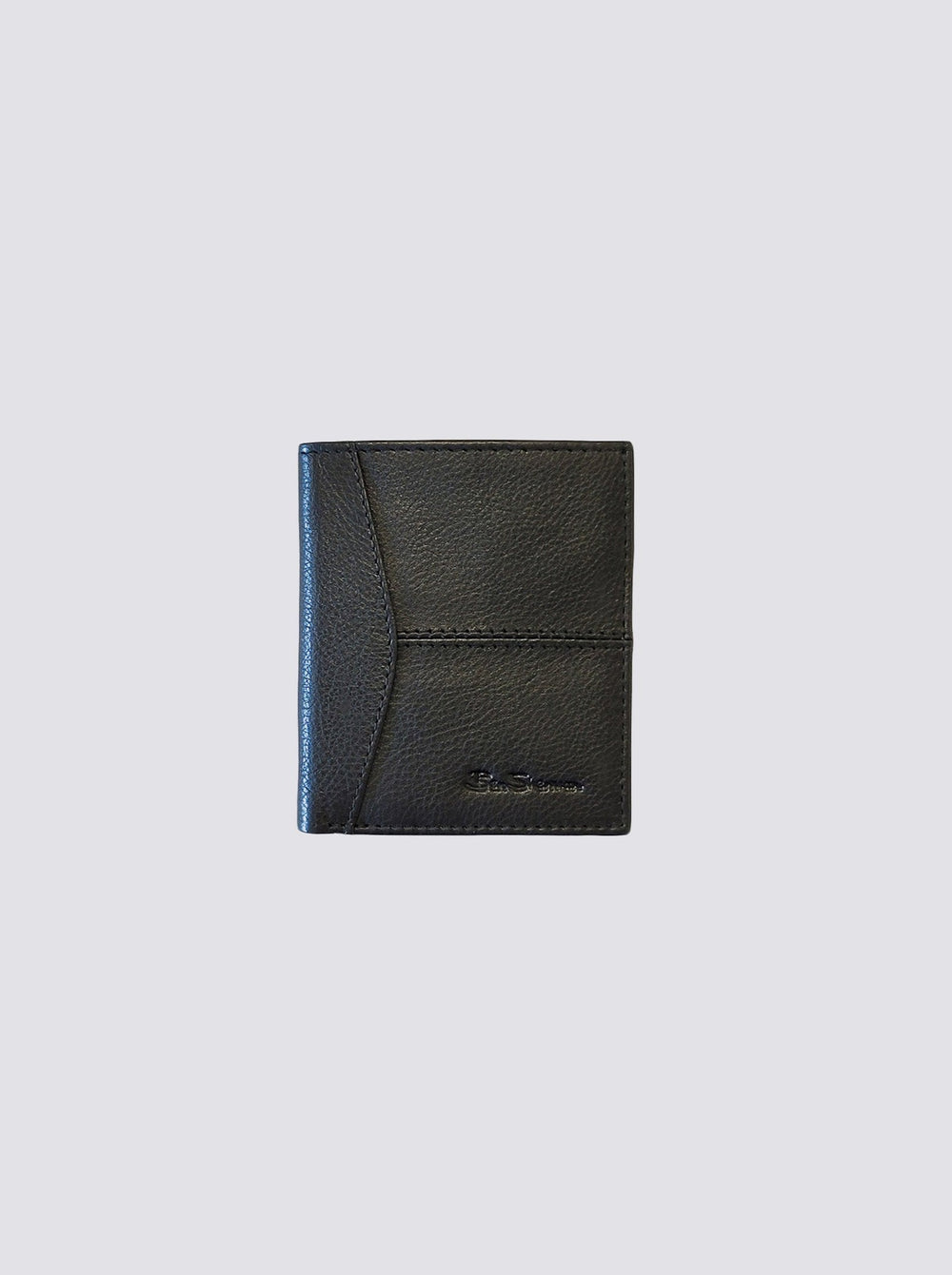 Ben Sherman Coles Leather Micro Wallets Black | BHMQGLW-98