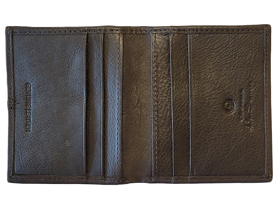 Ben Sherman Coles Leather Micro Wallets Brown | XBSMQCO-84