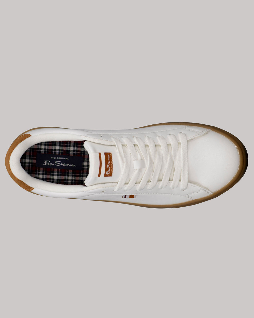 Ben Sherman Crowley Sneakers White / Brown | UCSNAWK-16