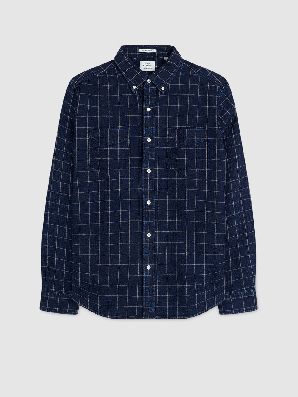 Ben Sherman Dalston Blues Beatnik Shirts Indigo | JCORNQP-06