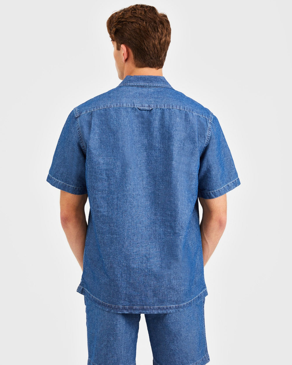 Ben Sherman Hastings Garment Dye Chambray Shirts Indigo | COBNKUW-41