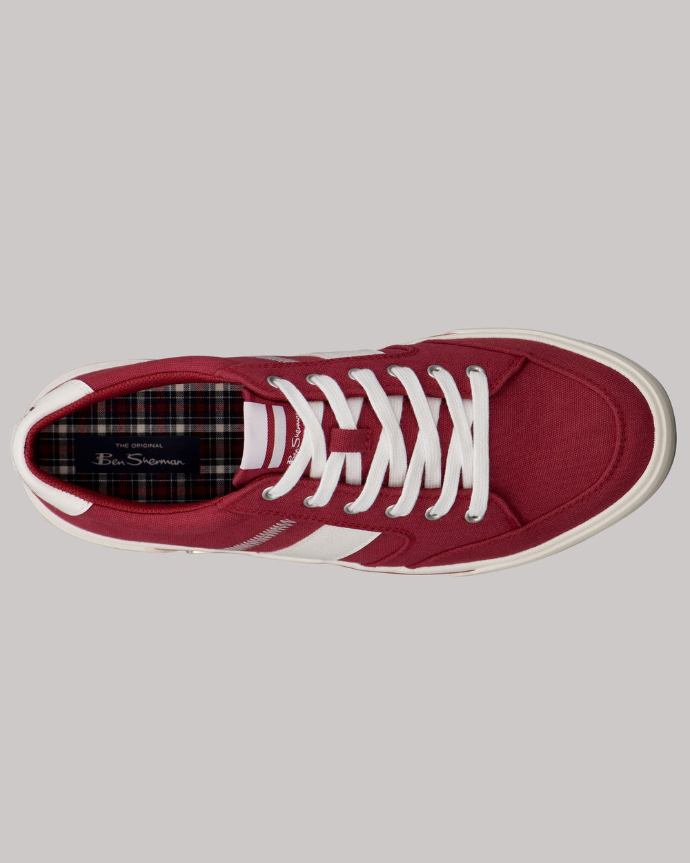 Ben Sherman Hawthorn Sneakers Red / White | JNDXSFQ-48