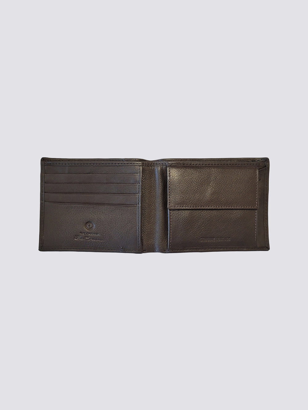 Ben Sherman Irvine Bill Fold Leather Wallets Brown | NJFHOUY-49