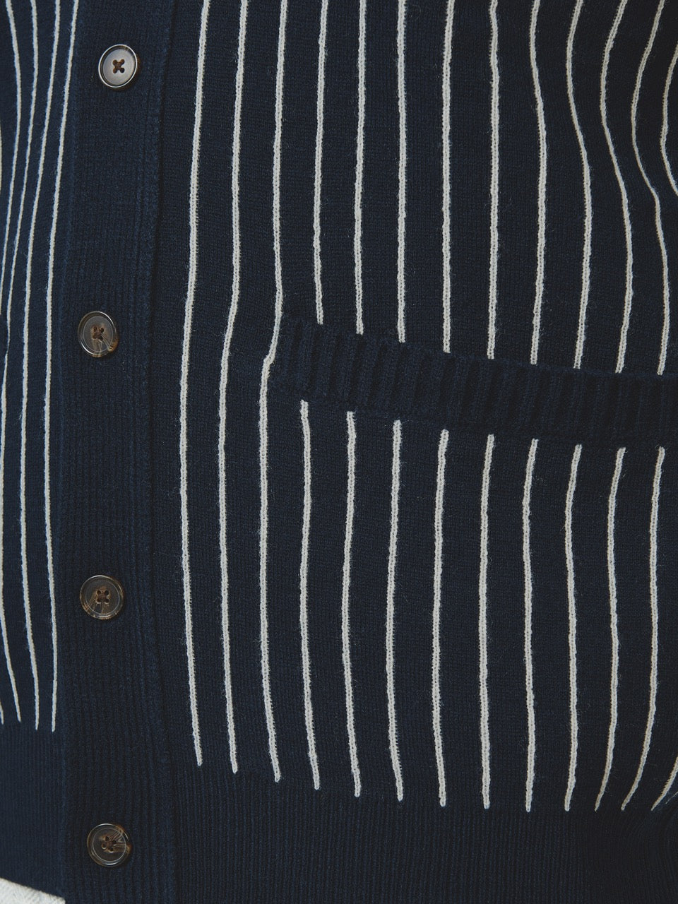 Ben Sherman Jacquard Stripe Cardigan Knitwear Navy | MGNIFUD-95