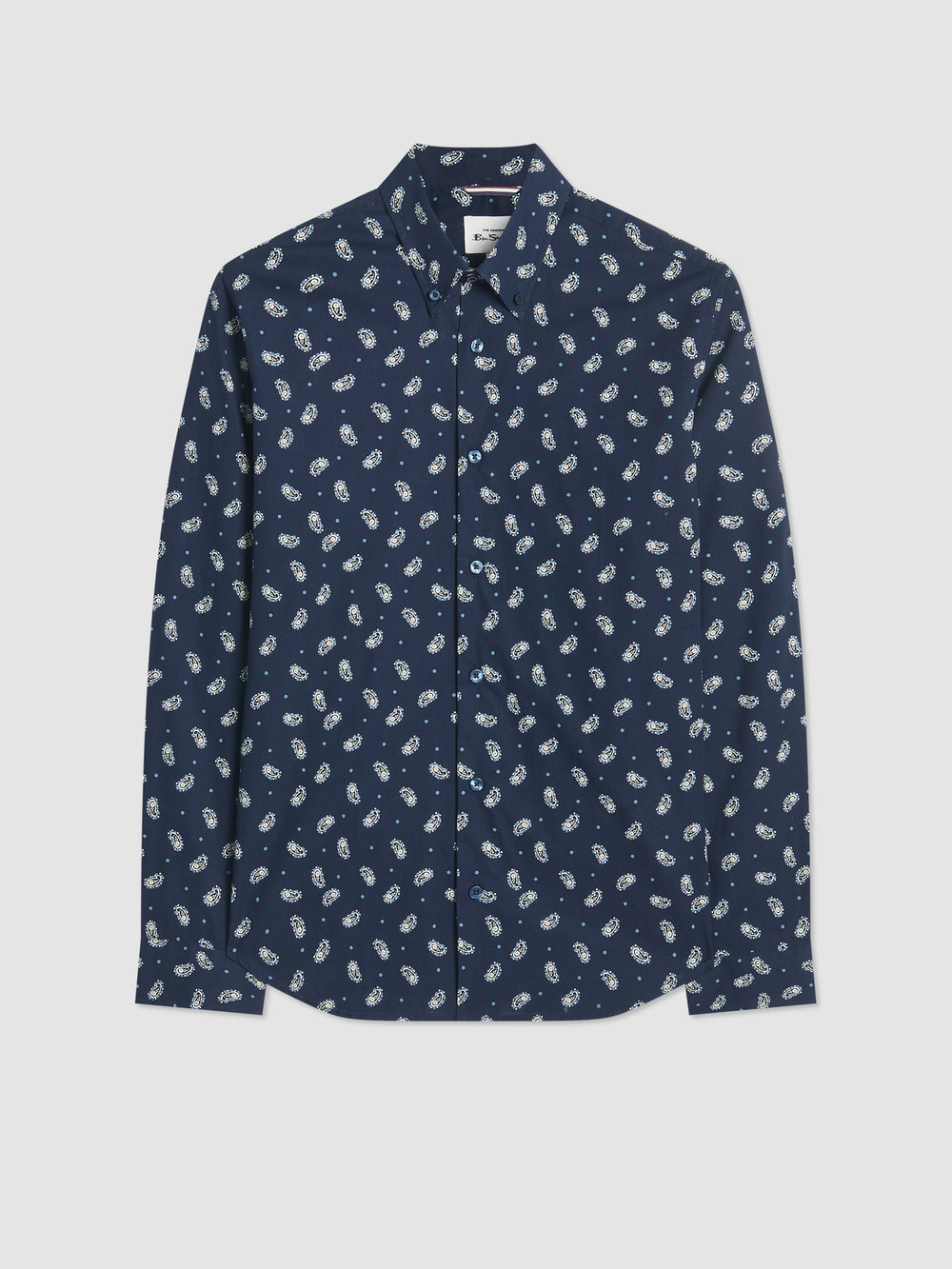 Ben Sherman Micro Paisley Shirts Navy | TNMVDQP-25