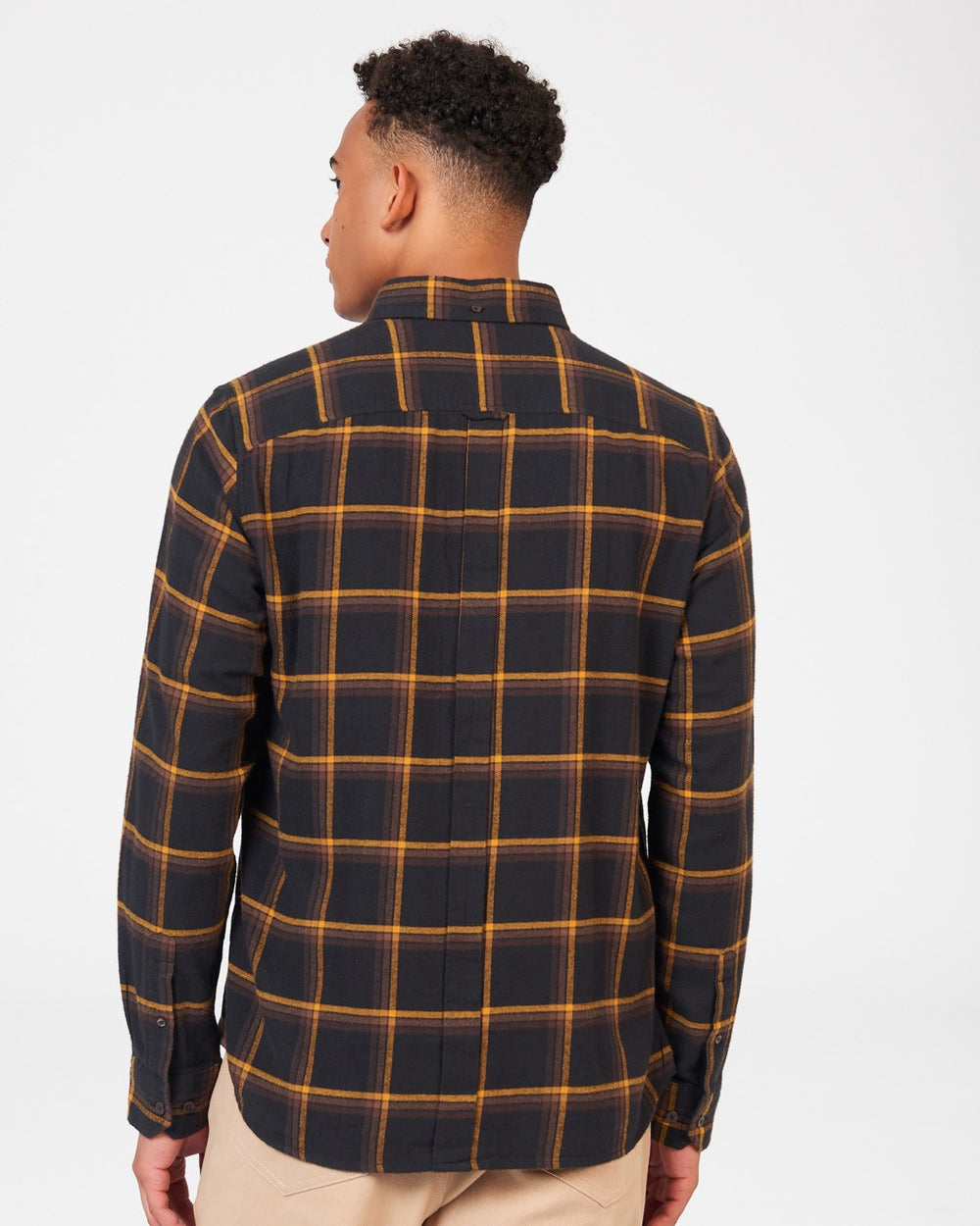 Ben Sherman Oversized Brushed Check Shirts Black | JWSKOMZ-04