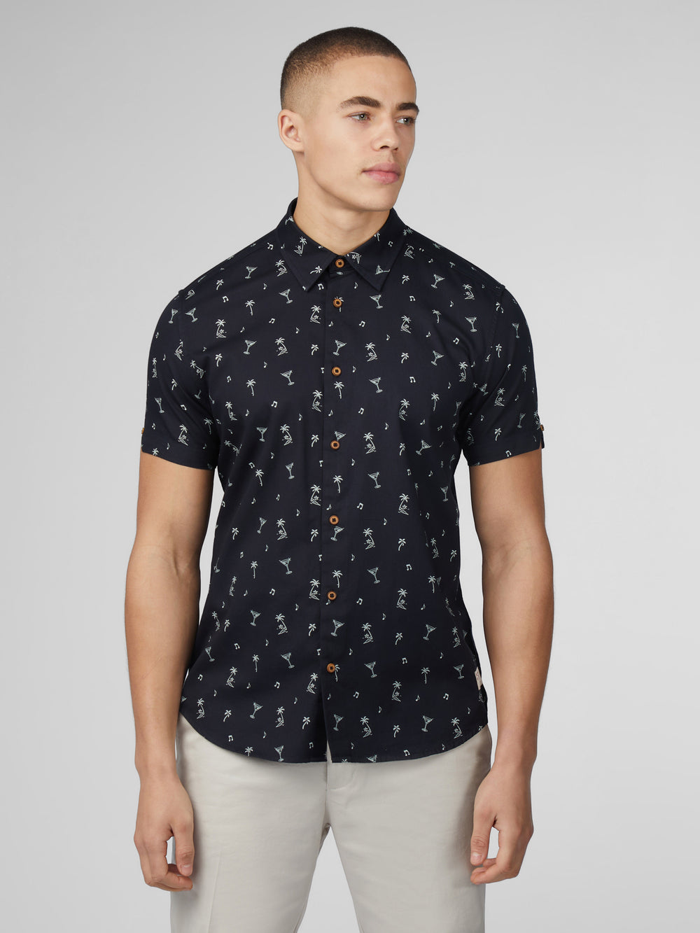 Ben Sherman Scattered Shirts Black | CEPLJXZ-95