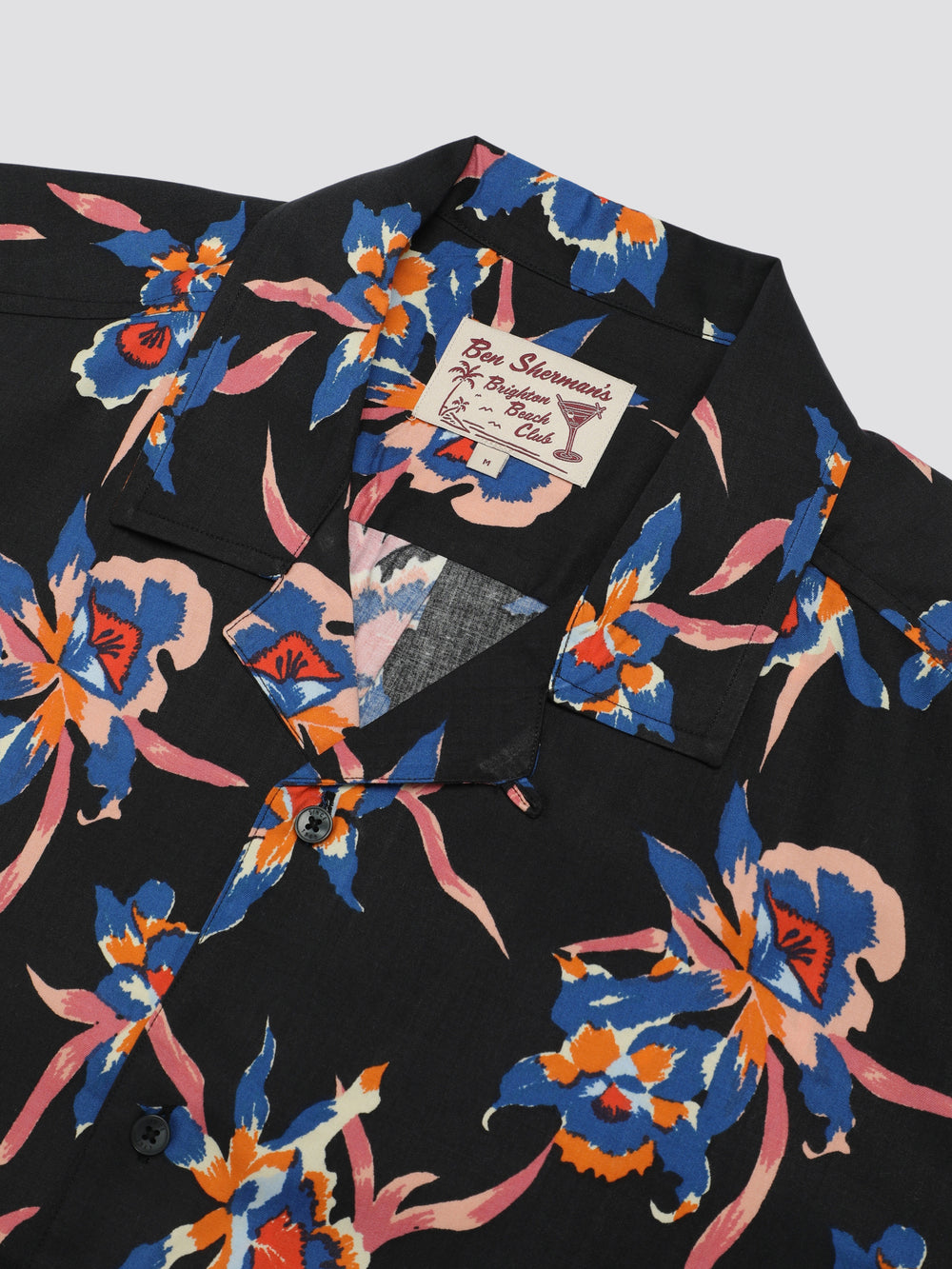 Ben Sherman Signature Botanical Print Shirts Black | GOISYTP-48