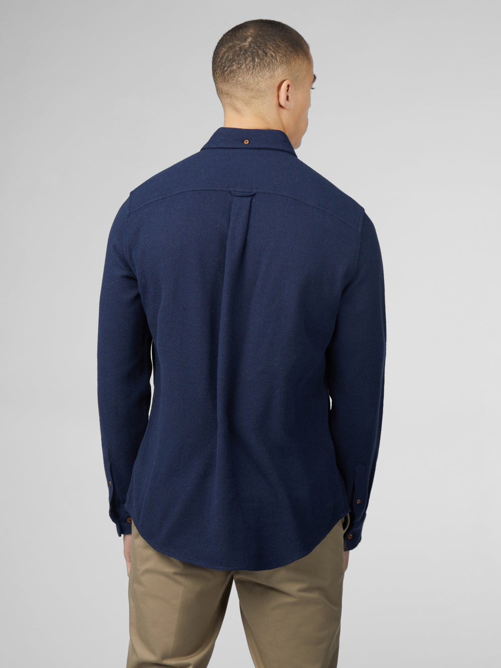 Ben Sherman Signature Boucle Shirts Navy | LUMQBKN-02