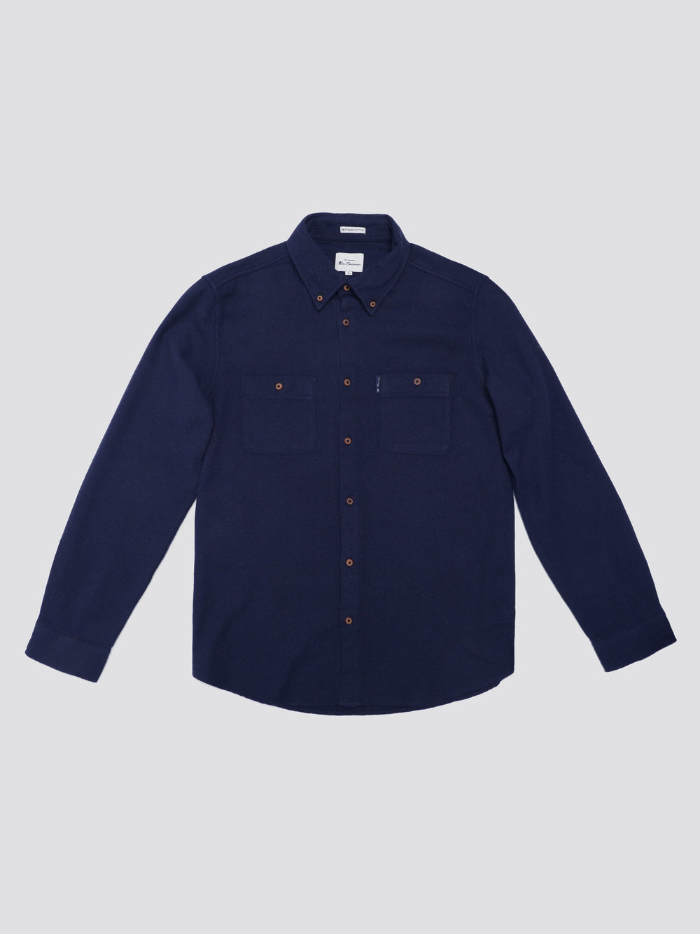 Ben Sherman Signature Boucle Shirts Navy | LUMQBKN-02