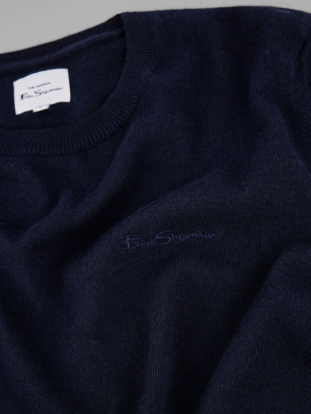 Ben Sherman Signature Crewneck Knitwear Navy | BLWEATI-85