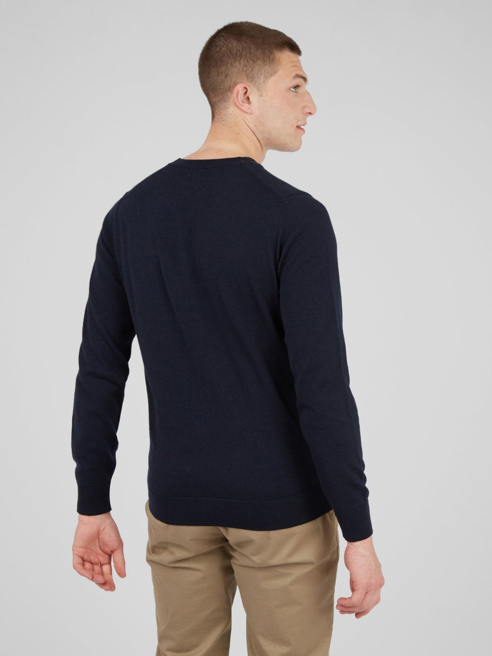 Ben Sherman Signature Crewneck Knitwear Navy | BLWEATI-85