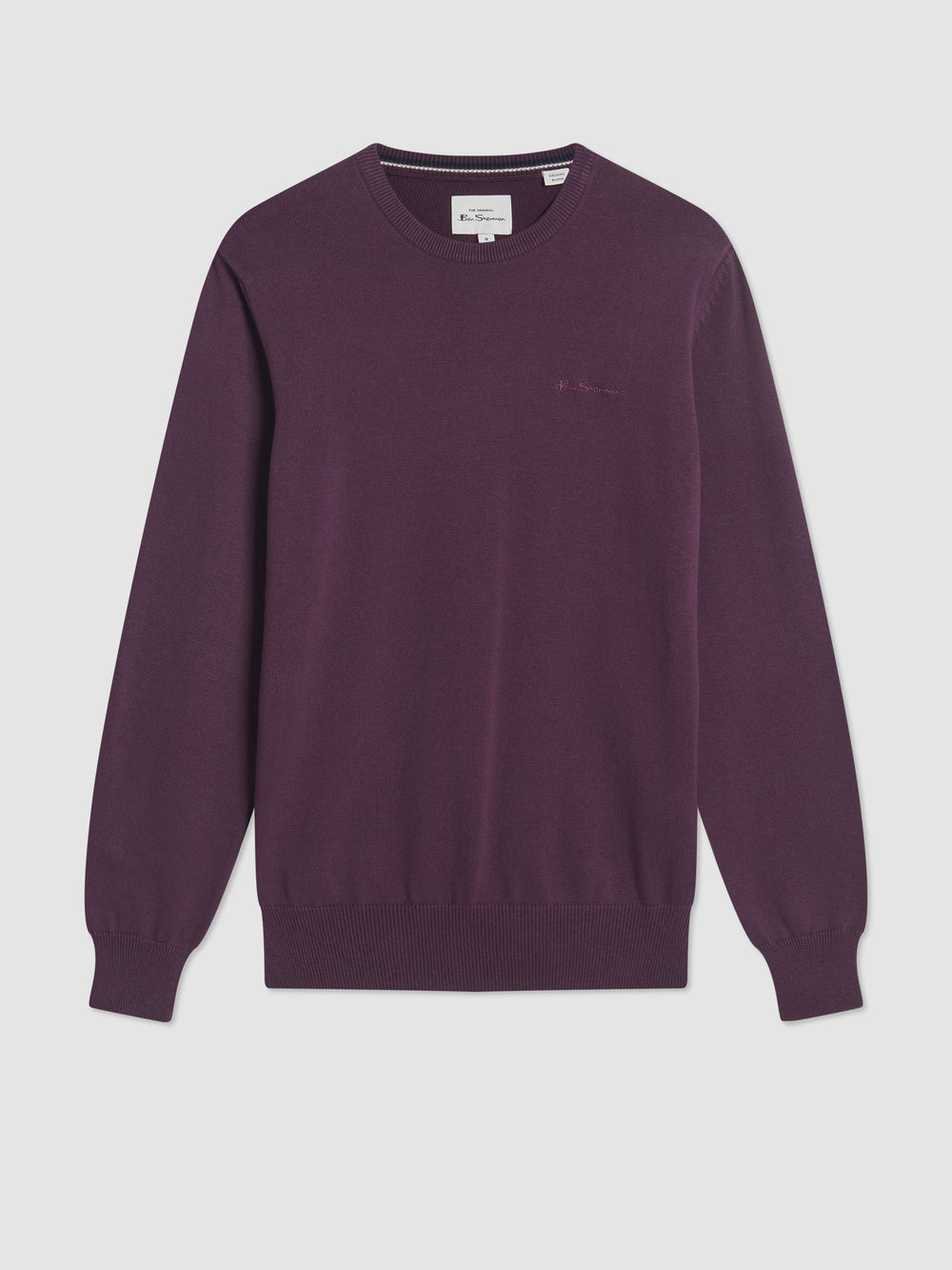 Ben Sherman Signature Crewneck Knitwear Purple | ADYTHNX-47