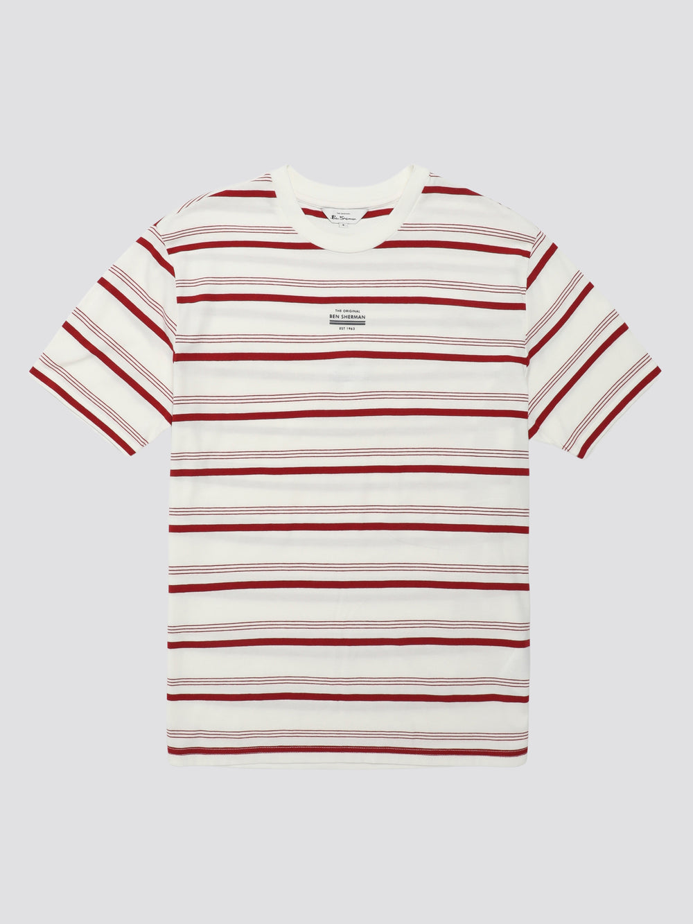 Ben Sherman Signature Fine Stripe T-Shirt White | ILNPJEA-01