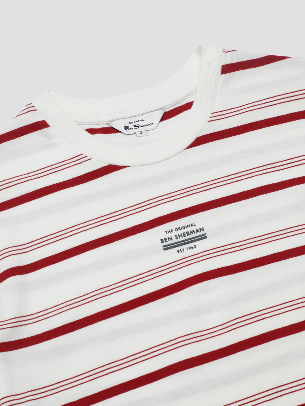 Ben Sherman Signature Fine Stripe T-Shirt White | ILNPJEA-01