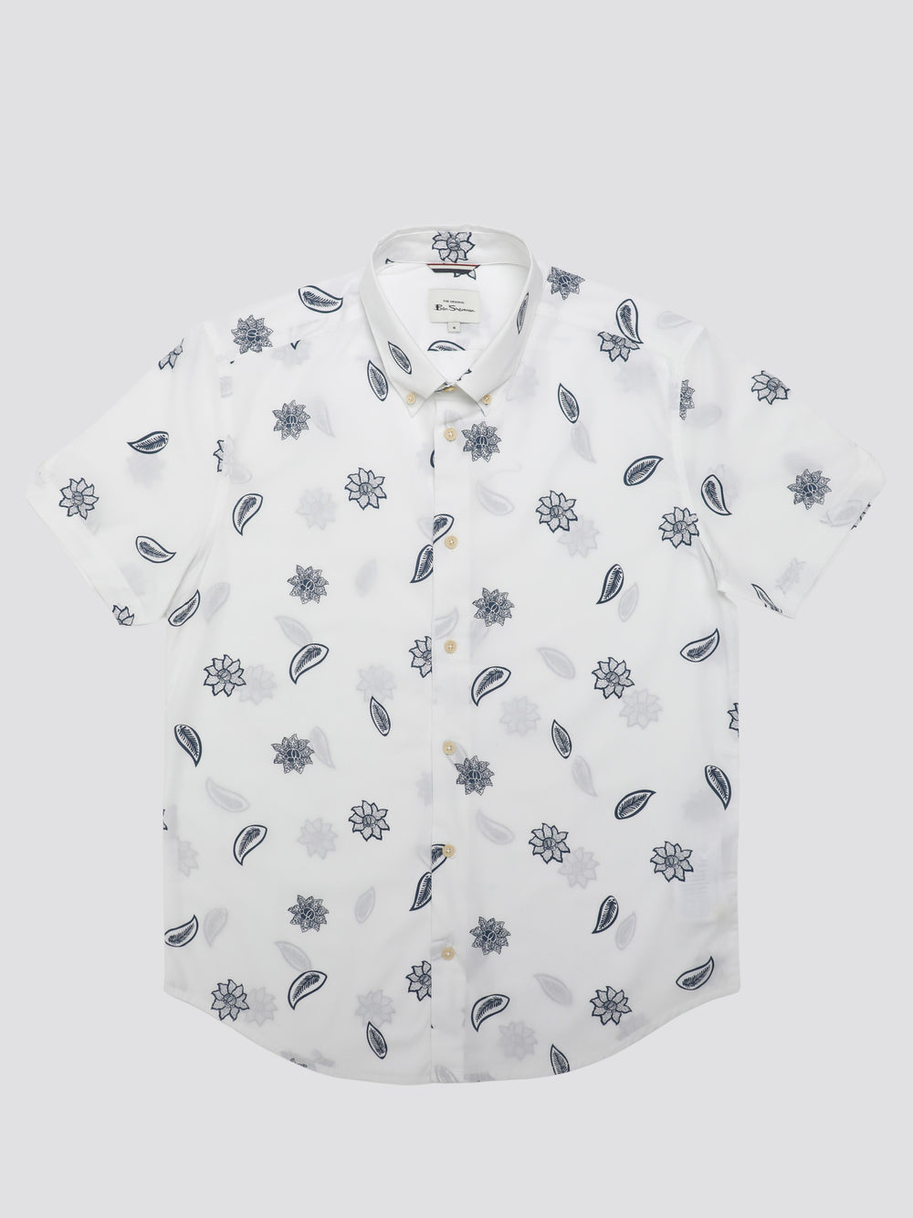 Ben Sherman Signature Floral Shirts White | PRUSDFJ-62