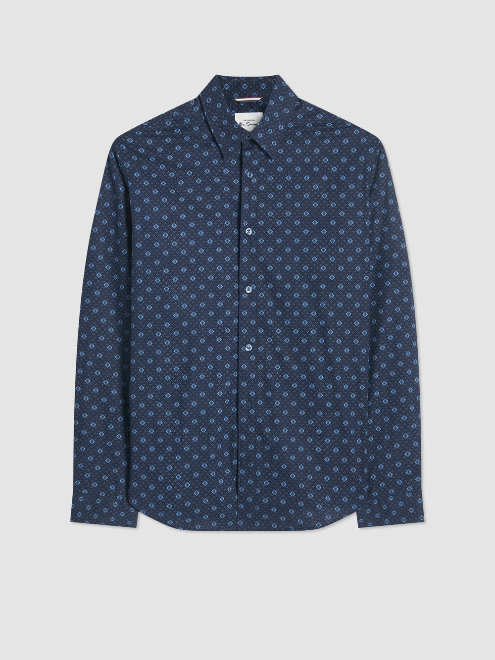 Ben Sherman Signature Geo Shirts Blue | VHDYPST-02