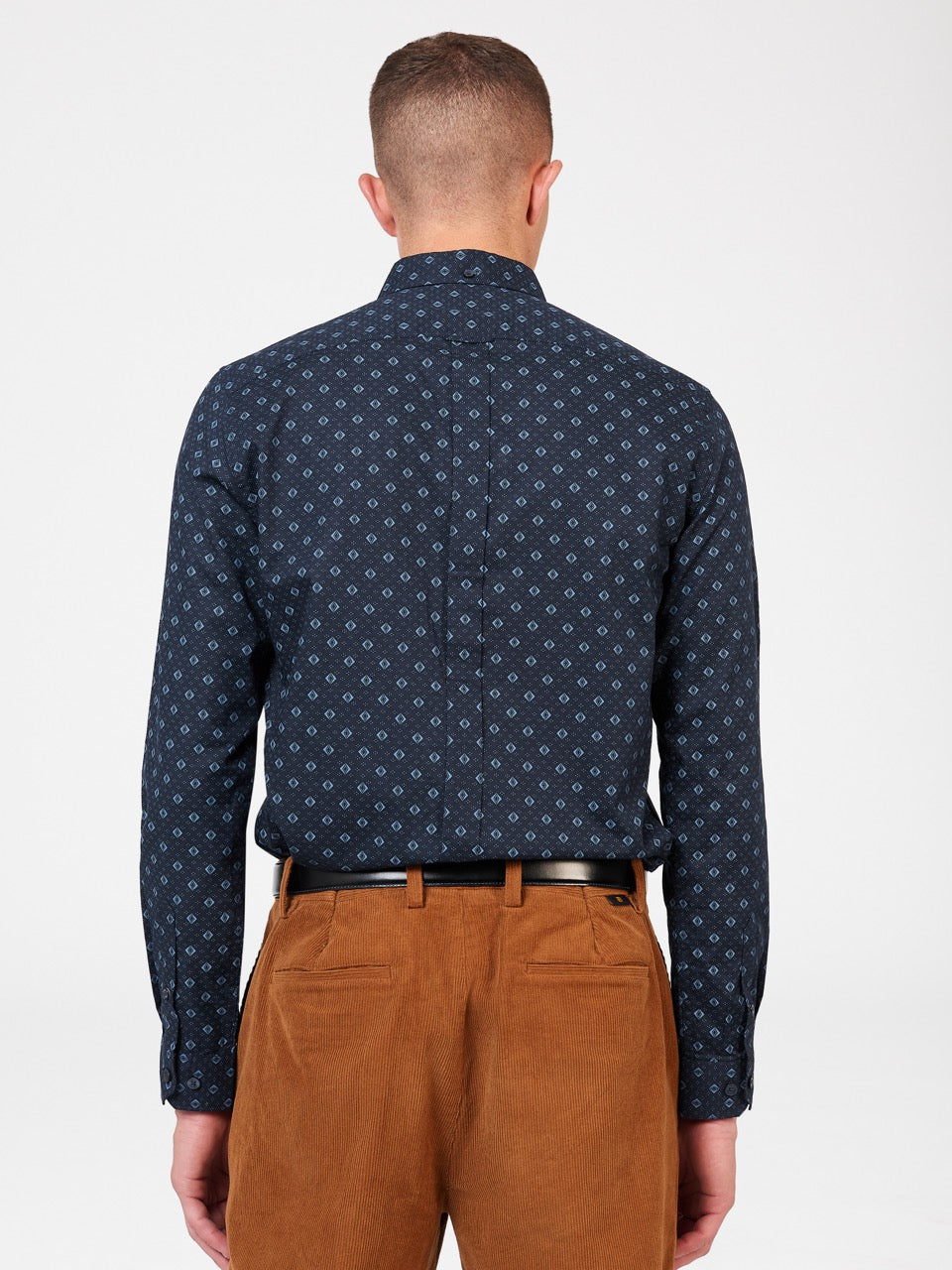 Ben Sherman Signature Geo Shirts Blue | VHDYPST-02