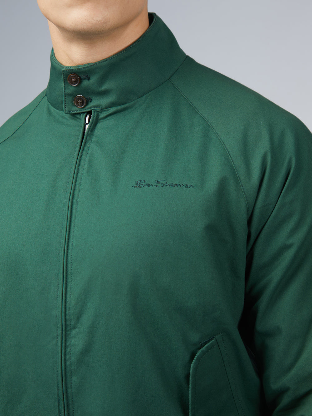 Ben Sherman Signature Harrington Jackets Green | NFSLGPH-64